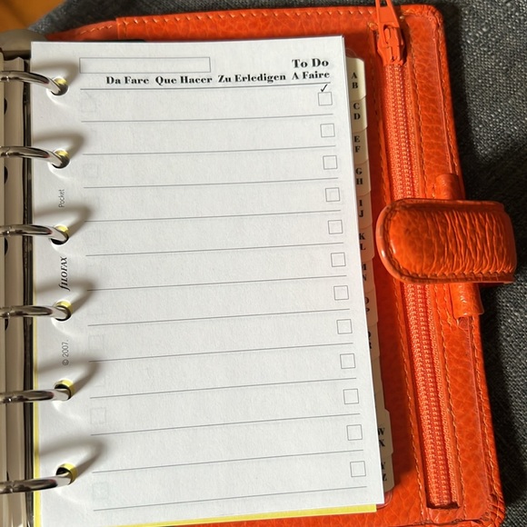 Filofax in perfect condition. Pocket size - Picture 4 of 10